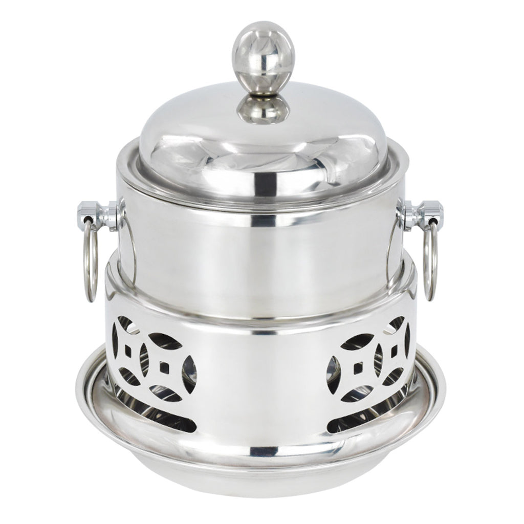 Stainless Steel Single Hot Pot with Lid