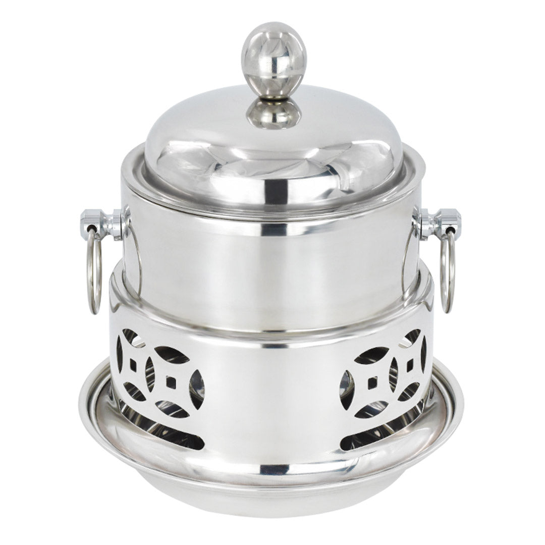 Stainless Steel Single Hot Pot with Lid