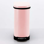 Foot Pedal Stainless Steel Trash Bin 10L Pink