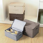 Coffee Large Double Zipper Storage Box