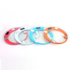 180kg Digital Glass LCD Scales Round Blue