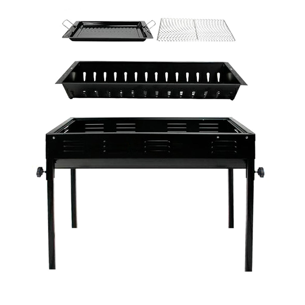 66cm Portable Folding Thick Box-Type Charcoal Grill