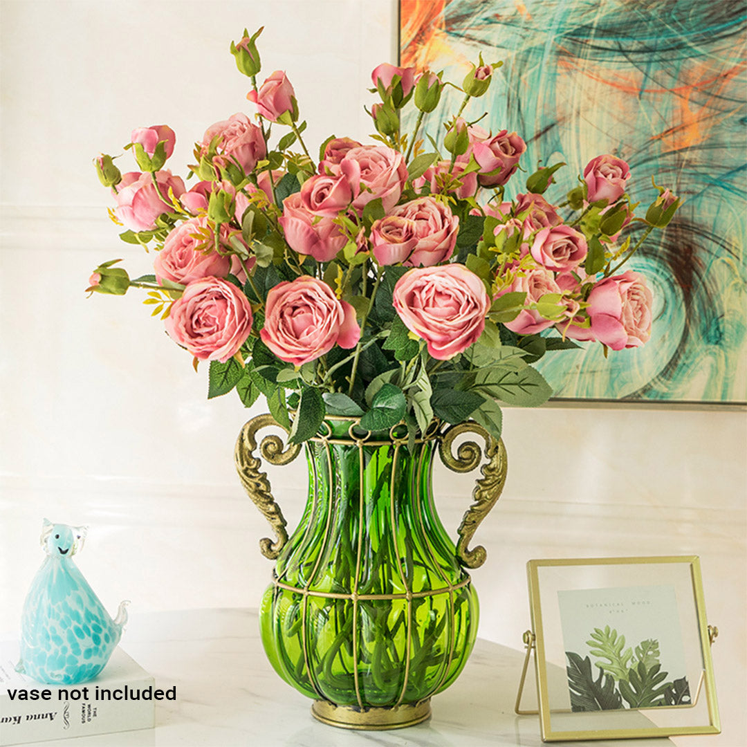 10 Bunch Artificial Rose 6 Heads Pink