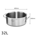 32L Top Grade 18/10 Stainless Steel Stockpot No Lid
