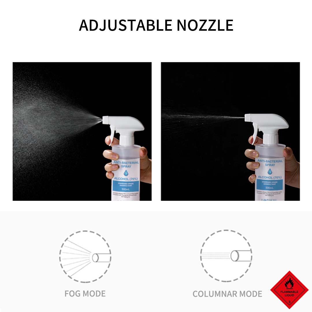 500ml Disinfectant Anti-Bacterial Alcohol Spray