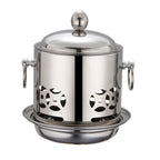 Stainless Steel Single Asian Hot Pot with Lid