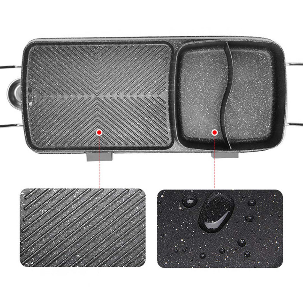 2 in 1 Electric BBQ Grill and Hotpot