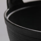 29cm Cast Iron Sukiyaki Hot Pot with Wooden Lid