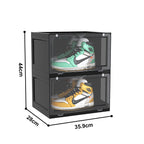 2 Tier Black Shoe Organiser
