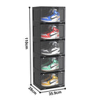 5 Tier Black Shoe Organiser