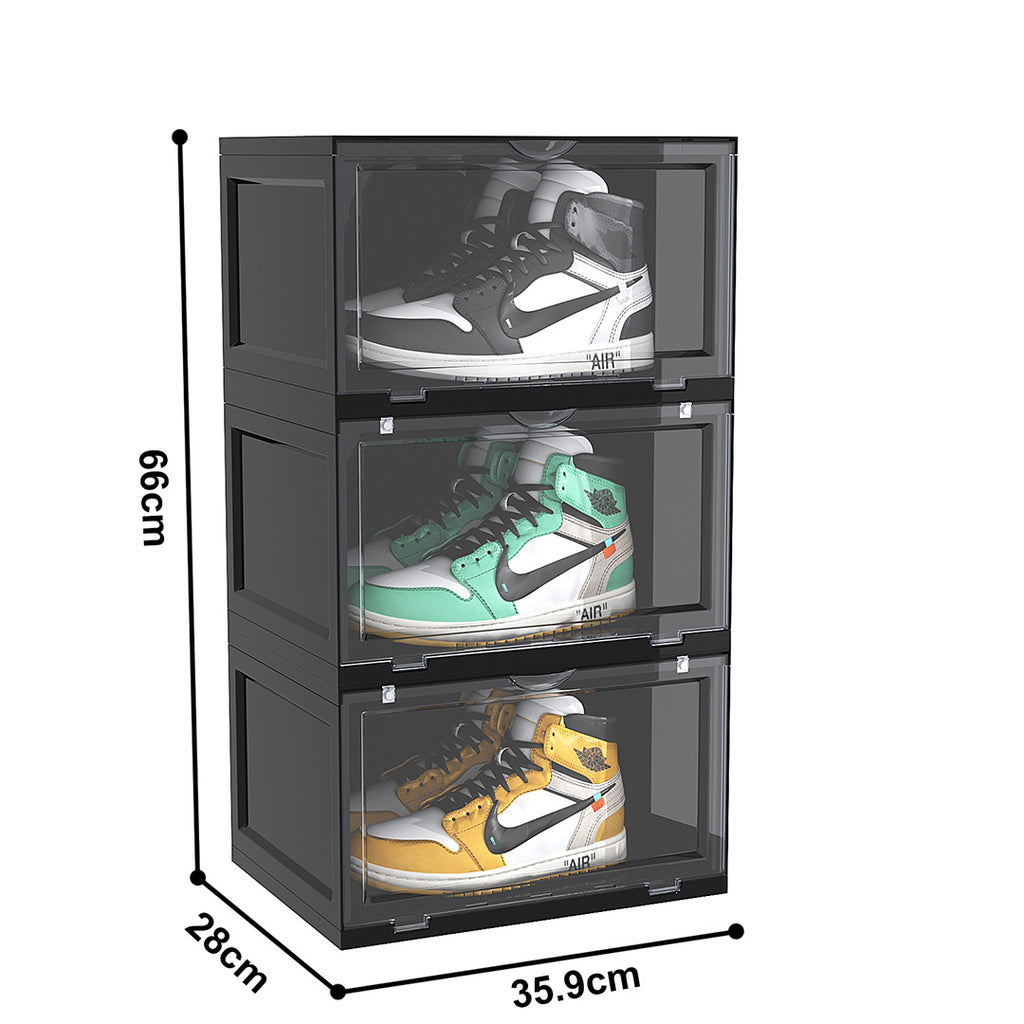 3 Tier Black Shoe Organiser
