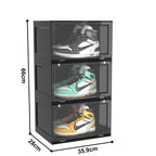 3 Tier Black Shoe Organiser