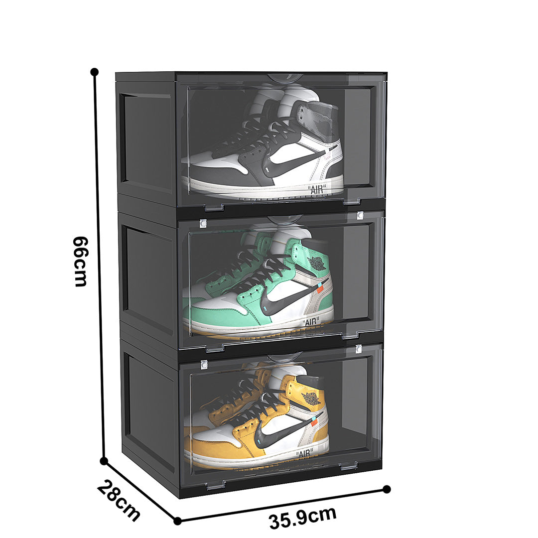 3 Tier Black Shoe Organiser