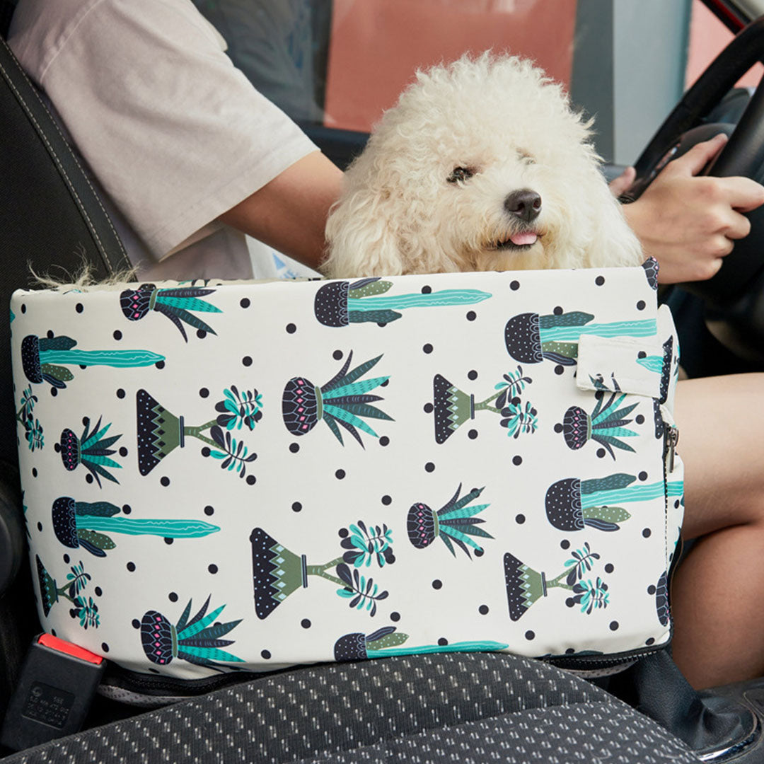 Car Pet Bag with Botanical Print