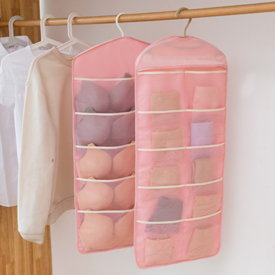 Pink Dual Hanging Storage Bag