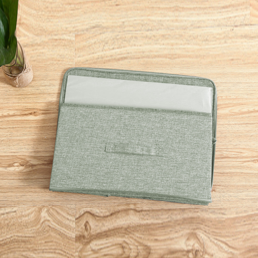 Green Small Double Zipper Storage Box