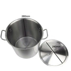 17L Top Grade 18/10 Stainless Steel Stockpot No Lid