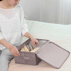 Coffee Small Double Zipper Storage Box