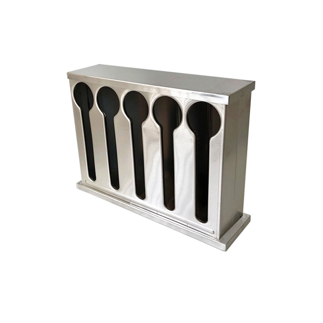 Stainless Steel Buffet Utensil Holder 5 Holes