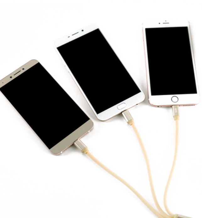 3 in 1 Durable 1.2M High Speed Charging Data Cable