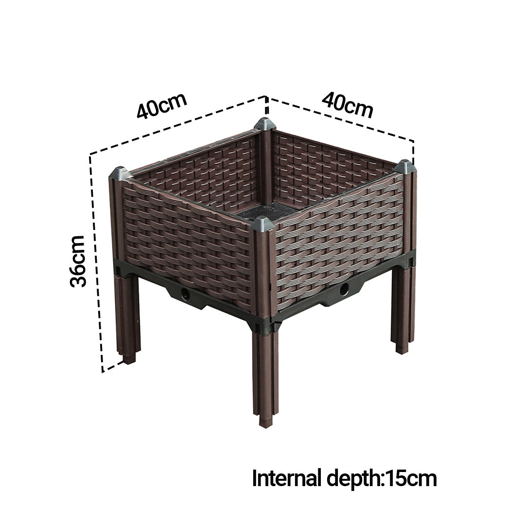 40X36CM Garden Plastic Planter Box with Legs
