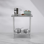 2-Tier Commercial Catering Stainless Steel Work Bench 80*70*85cm