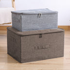 Coffee Large Double Zipper Storage Box