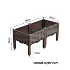 80X36CM Garden Plastic Planter Box with Legs