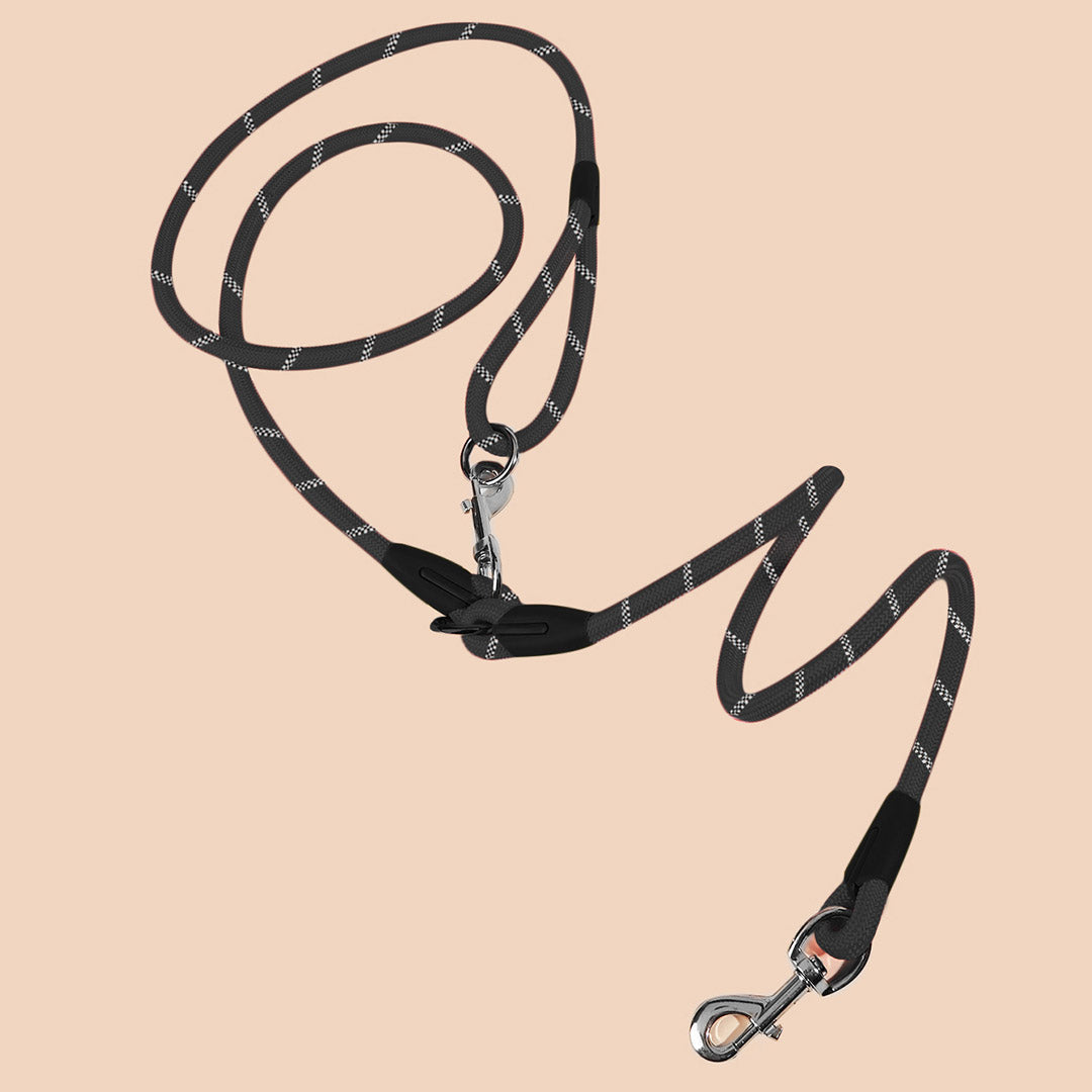 220cm Black Multifunction Pet Leash