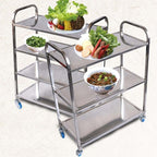 4 Tier Stainless Steel Utility Cart 950x500x1220