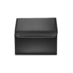 Leather Car Boot Foldable Trunk Cargo Organizer Box Black Small