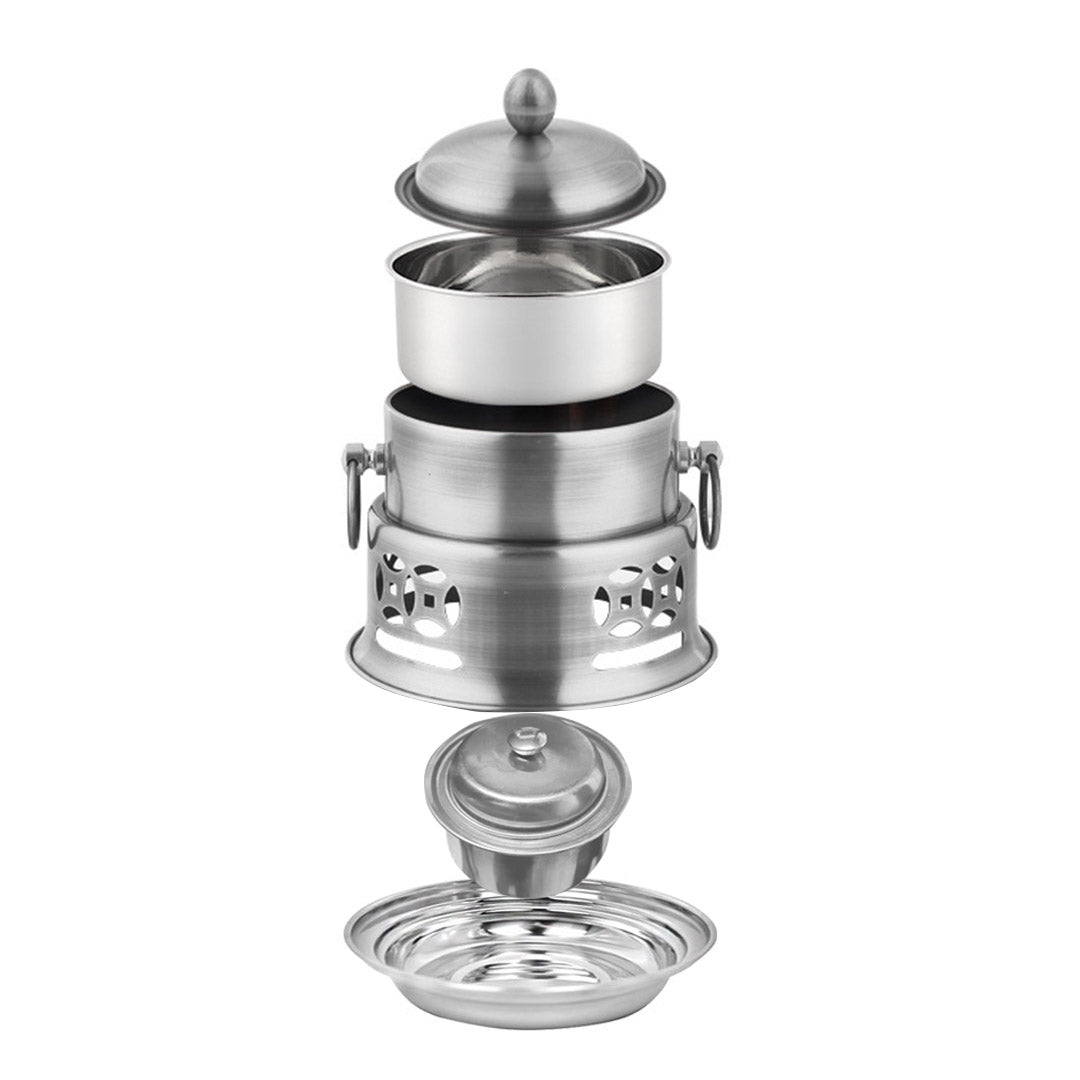 Stainless Steel Single Hot Pot with Lid