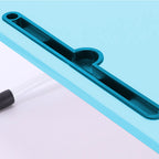 Blue Foldable Study Bed Table Adjustable Portable Desk Stand with Notebook Holder