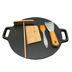 SOGA 37cm Cast Iron Crepes Pan Bakeware