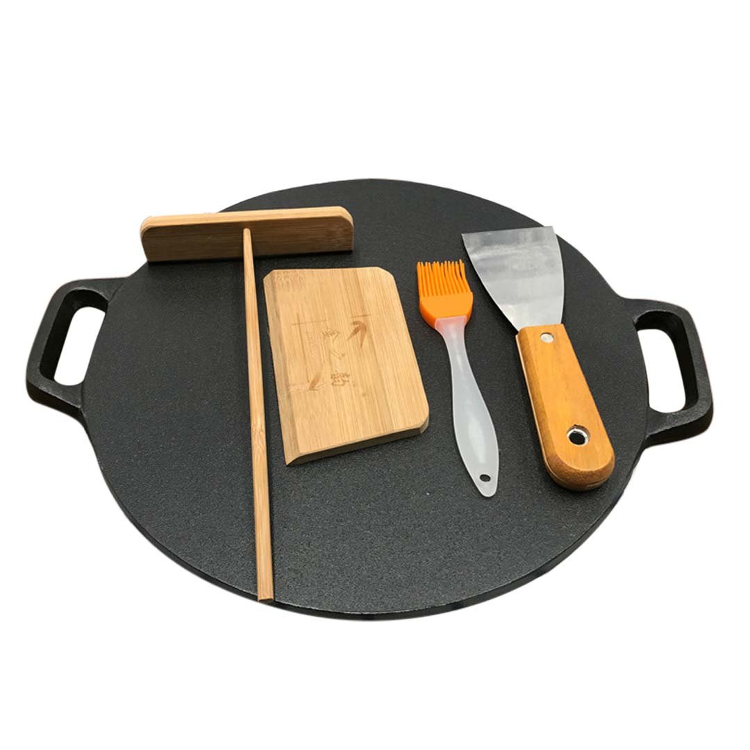 SOGA 37cm Cast Iron Crepes Pan Bakeware