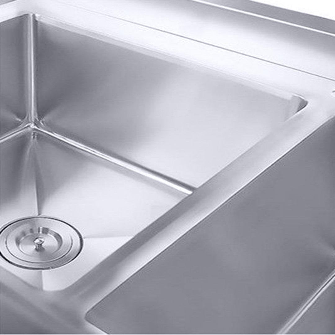 Commercial Stainless Steel Left Single Sink Work Bench 120*70*85cm