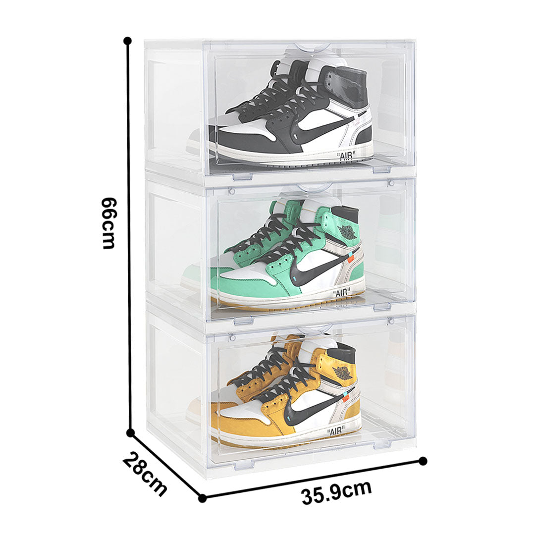 3 Tier Transparent Shoe Organiser