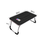 Black Foldable Study Bed Table Adjustable Portable Desk Stand