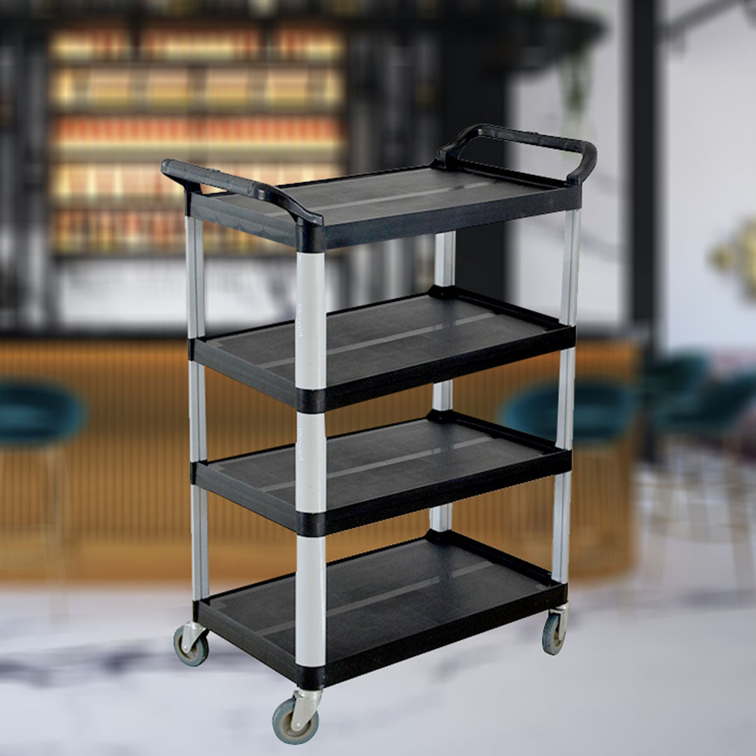 4 Tier Multifunctional Utility Cart Black