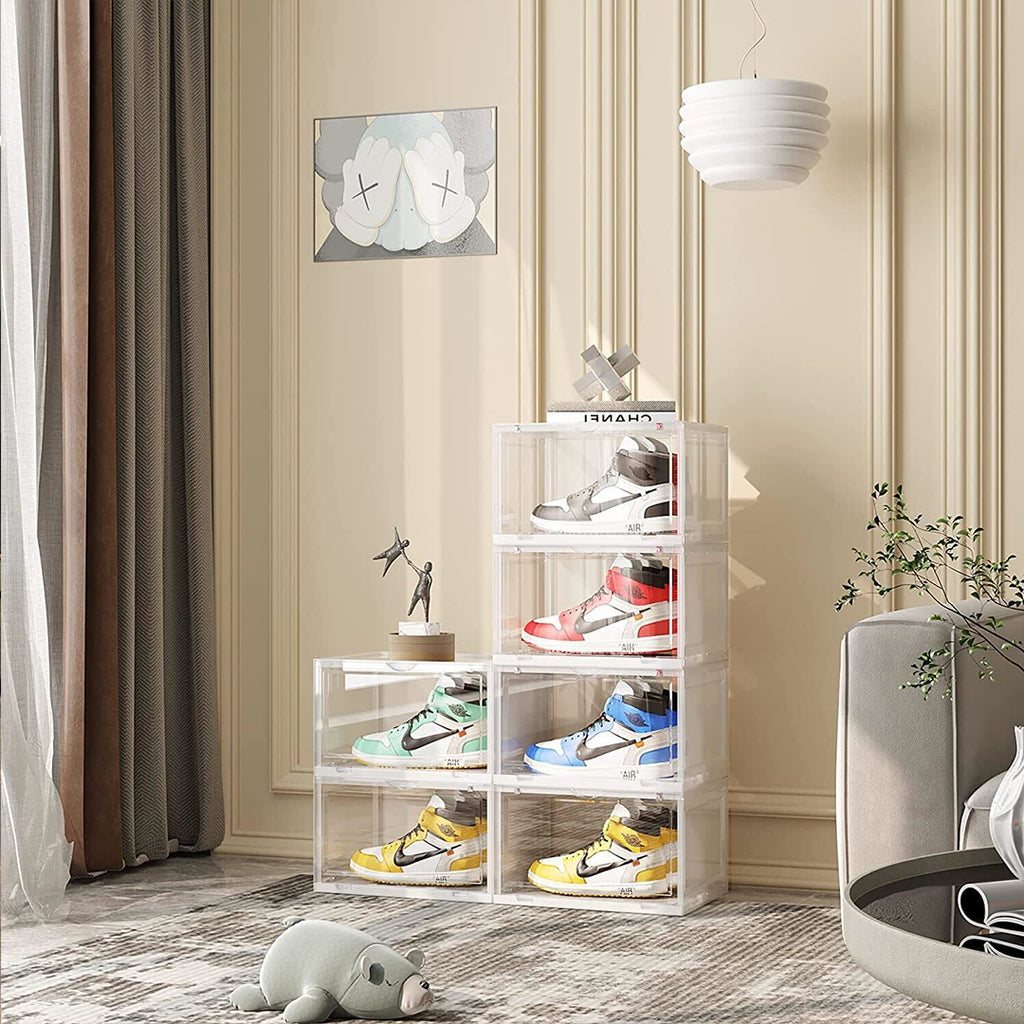 6 Tier Transparent Shoe Organiser