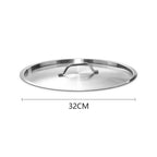 32cm Stockpot Lid Stainless Steel