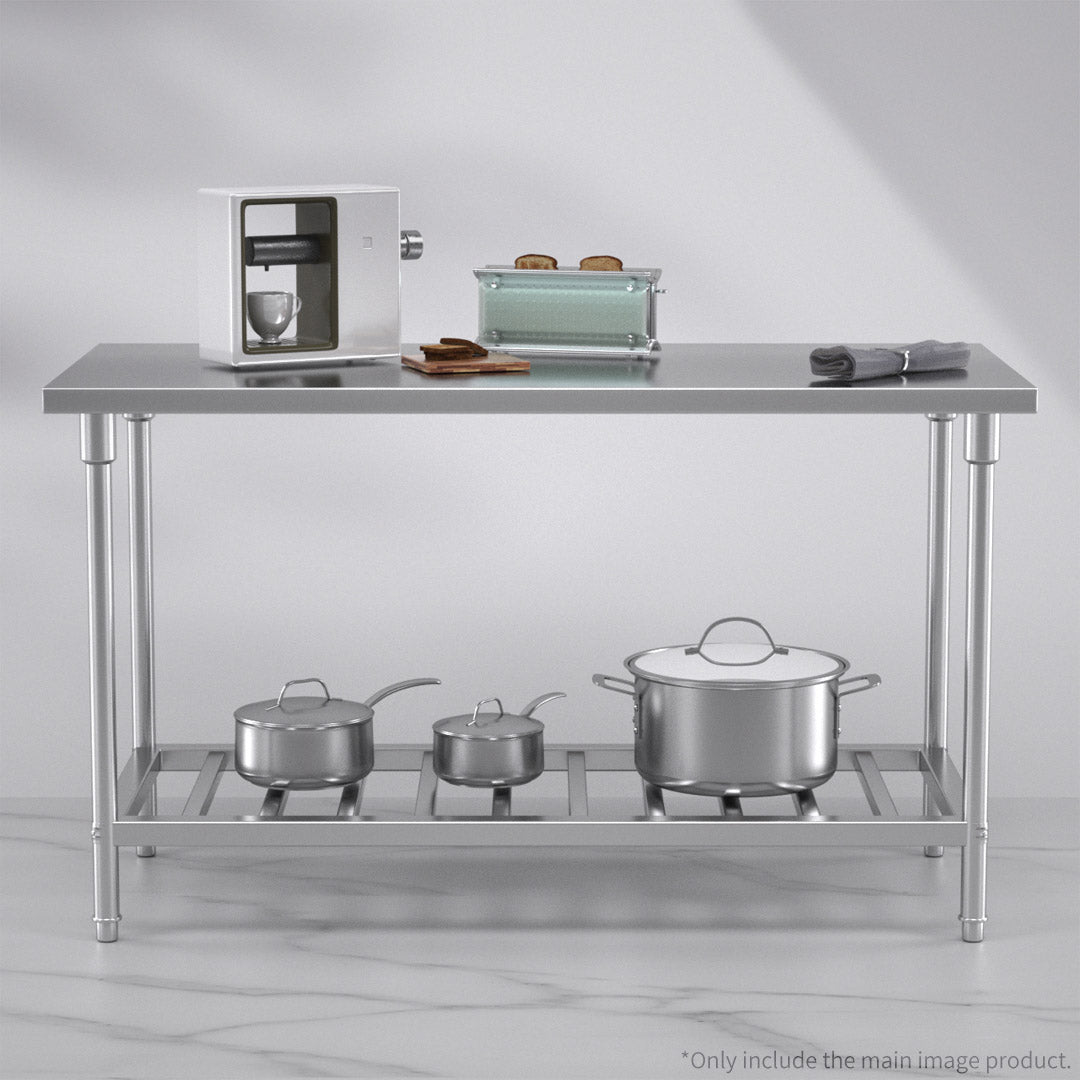 Commercial Catering Stainless Steel Work Bench 150*70*85cm