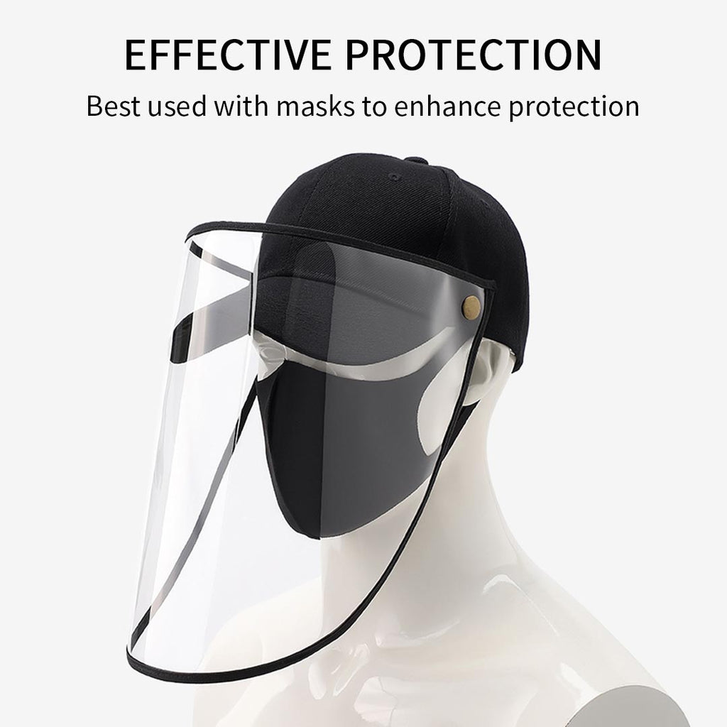 Outdoor Protective Hat Full Face HD Shield Cover Kids Pink