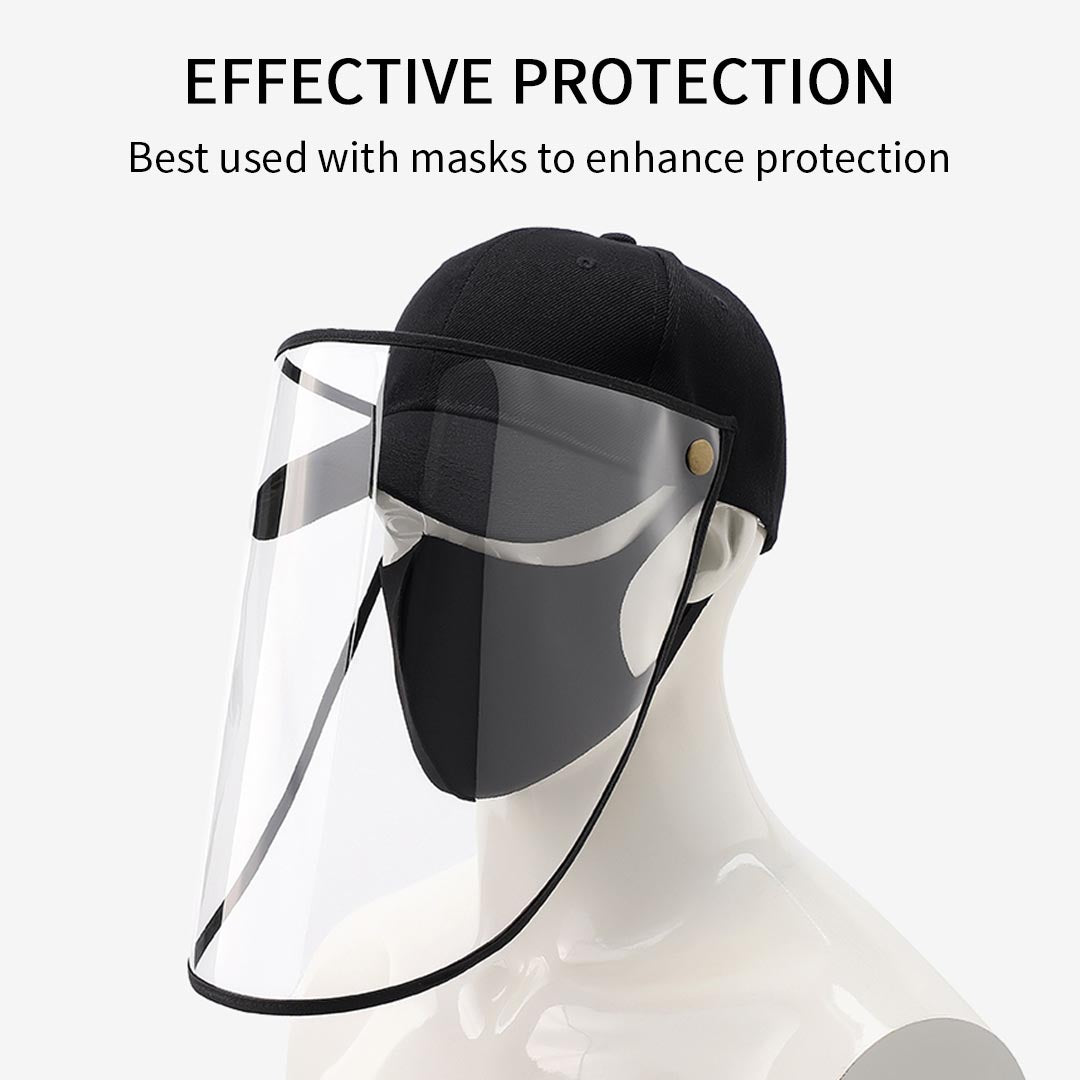 Outdoor Protective Hat Full Face HD Shield Cover Kids Pink