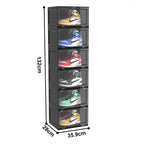 6 Tier Black Shoe Organiser