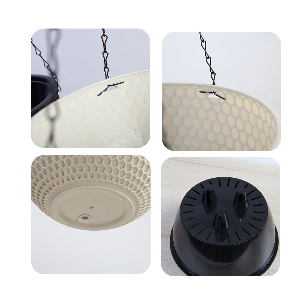 White Small Hanging Flower Pot