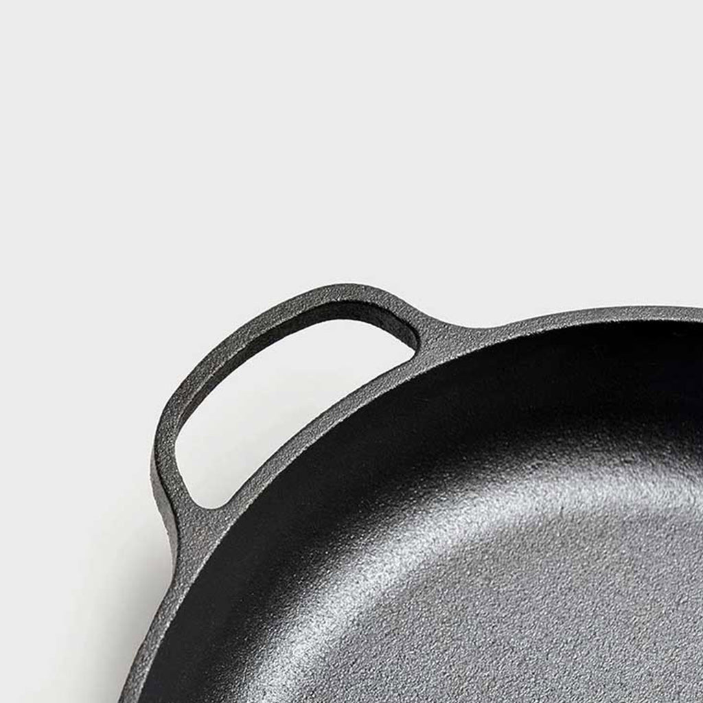 29cm Round Cast Iron Frying Pan Skillet with Helper Handle