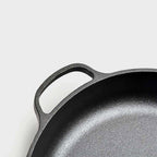 29cm Round Cast Iron Frying Pan Skillet with Helper Handle