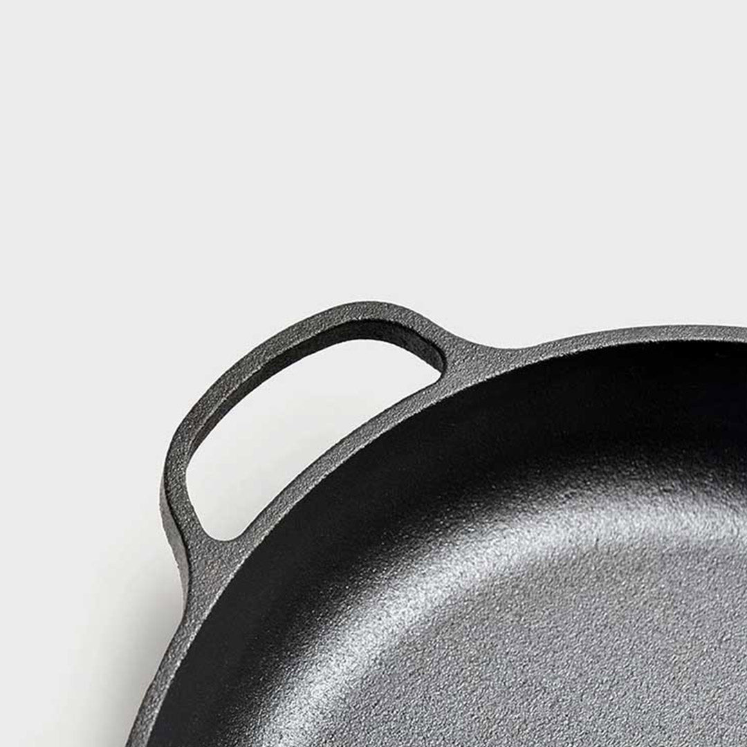 29cm Round Cast Iron Frying Pan Skillet with Helper Handle