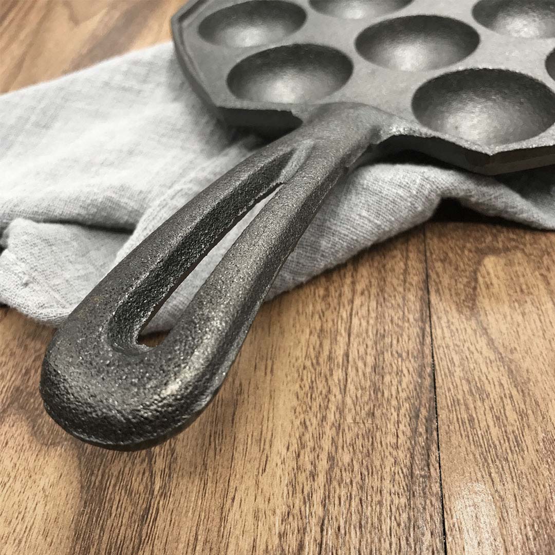 18CM Cast Iron Takoyaki Fry Pan with 12 Mold